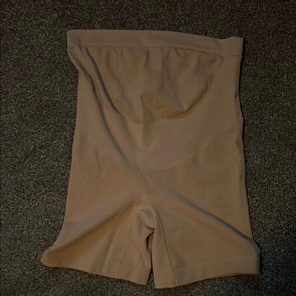 Belevation Maternity Shapewear Shorts - Tan Size Large